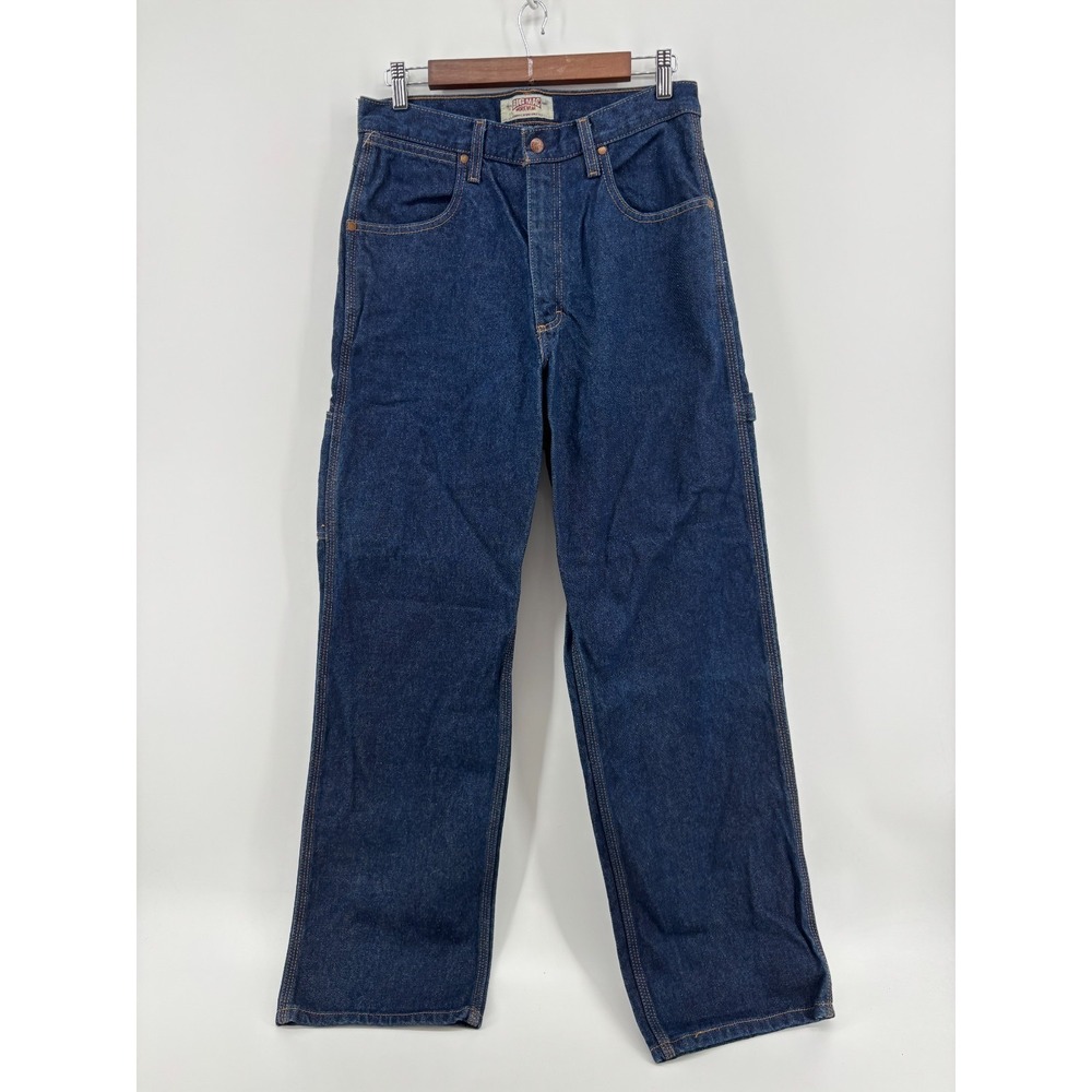 Big Mac Carpenter Jeans Mens 31x31 Indigo Denim Vintage Workwear Utility Blue
